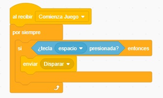 Scratch Space Invaders - Disparar
