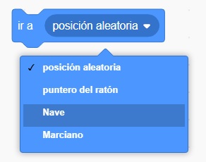 Programacion Scratch - Ir a la nave
